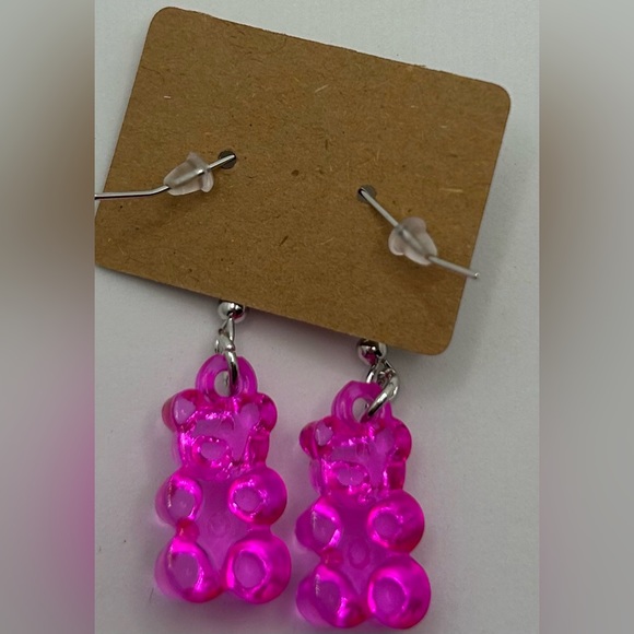 Gummibear Dangle Fashion Earrings - pink barbiecore - Picture 2 of 2